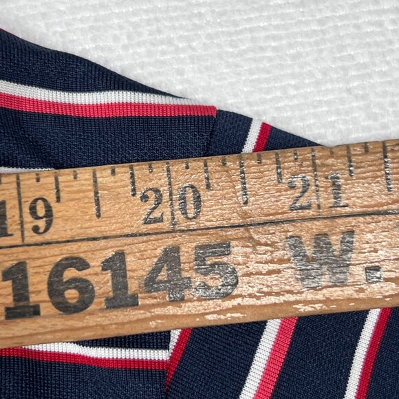 Adidas Climalite Mens XL Golf Polo Navy Red White Short Sleeve Collared 3 Button - Picture 10 of 10